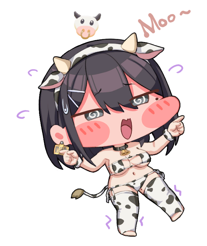 Q 版乳牛裝靜子
